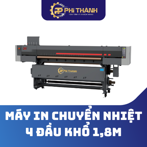 máy in chuyển nhiệt 4 đầu khổ 1,8m