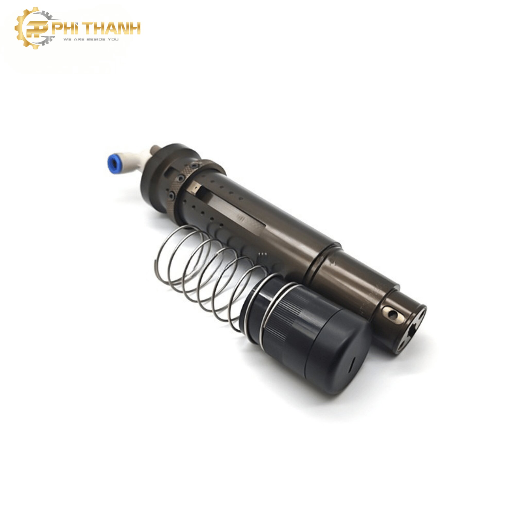 đầu dao khí nén SRT91102 dùng cho máy cắt dao CNC để cắt các vật liệu như vải, da, simili, xốp,...dùng cho ngành may mặc, da giày, nội thất, oto,...