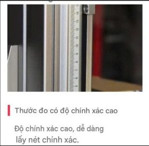 thước điều khiển khoảng cách lên xuống của chùm tia