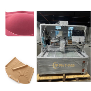Máy quét silicon tự động Bắc Giang giúp phủ silicon đồng đều, giảm thao tác thủ công và nâng cao năng suất cho doanh nghiệp may mặc.