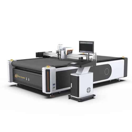 Máy cắt dao CNC 1625 cắt vải, da, foam, PVC, EVA chính xác, nhanh và ổn định. Phù hợp may mặc, giày da, sofa, ô tô, bao bì và quảng cáo