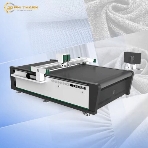 Máy cắt dao CNC 1625 cắt vải, da, foam, PVC, EVA chính xác, nhanh và ổn định. Phù hợp may mặc, giày da, sofa, ô tô, bao bì và quảng cáo