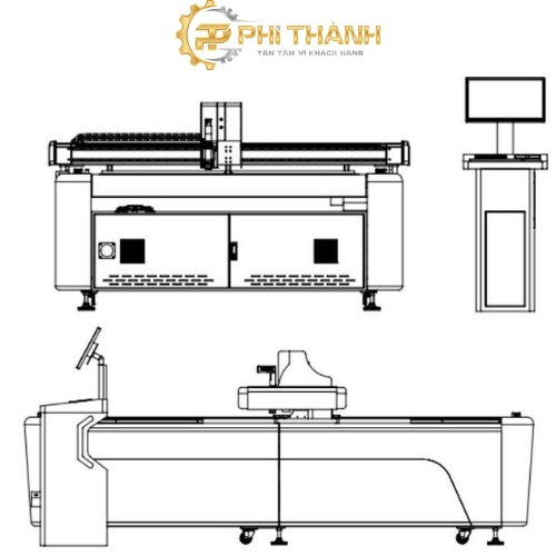 Sơ đồ máy cắt dao 9060
