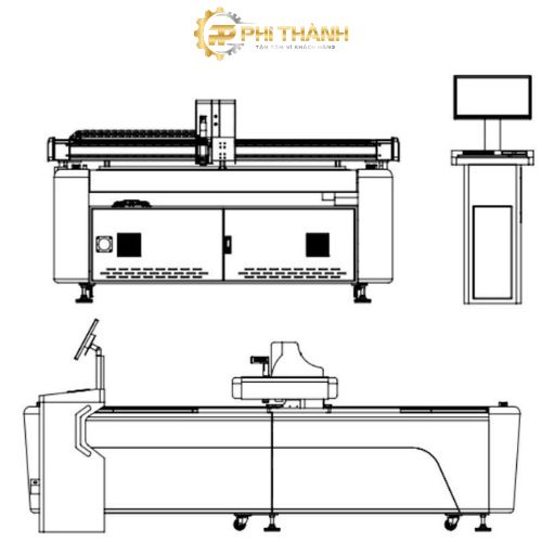 Sơ đồ máy cắt dao 9060
