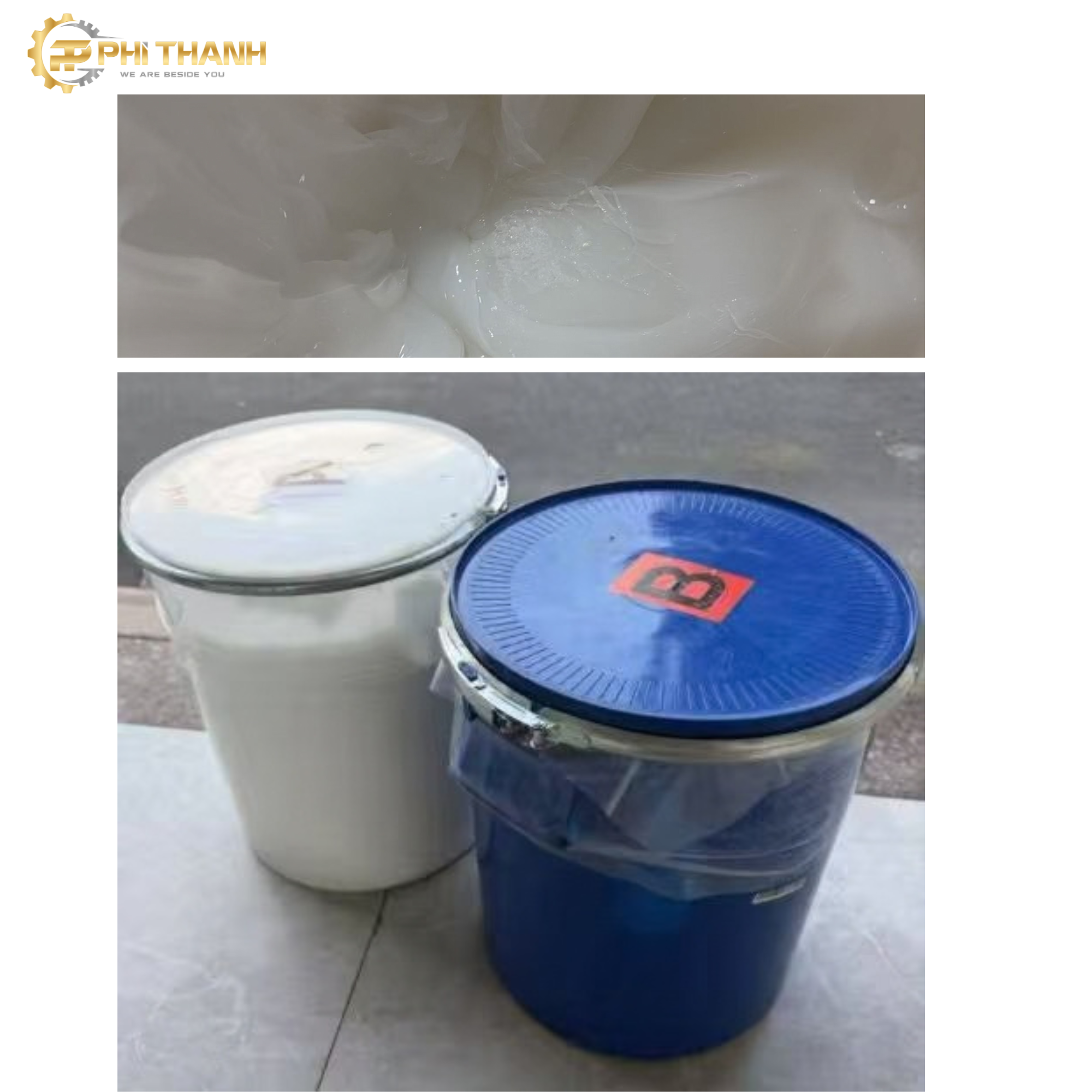 Keo Silicone dùng cho máy quét silicone ngành may mặc, phù hợp phủ vải, tạo lớp chống trượt, tăng độ bám dính, hỗ trợ sản xuất tự động.